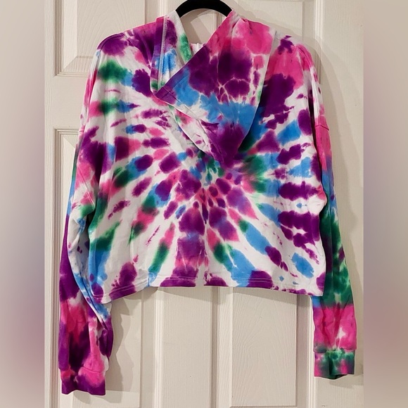 COPY - PSK Collective Tie Dye Cropped Hoodie - Picture 2 of 10